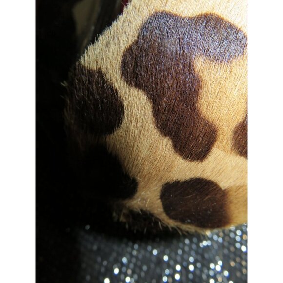 Giuseppe Zanotti Italian Pony Hair & Italian Leather platform cheetah heels 41 - Picture 14 of 15